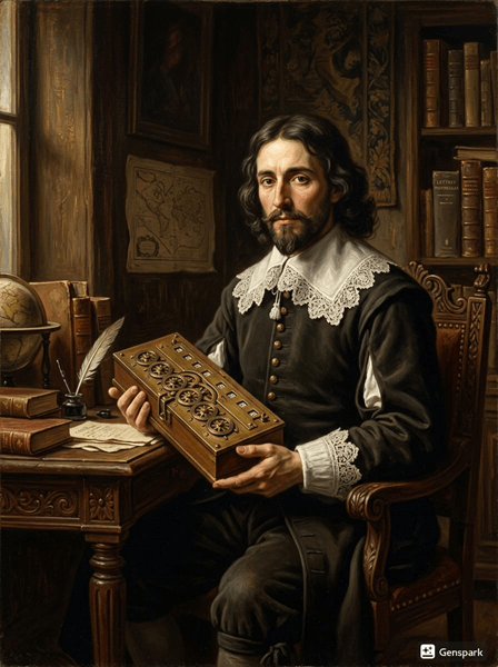 Portrait of Blaise Pascal, 17th century French mathematician